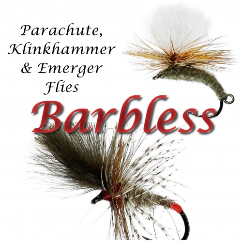 Barbless Parachute, Klinkhammer & Emerger Dry Flies